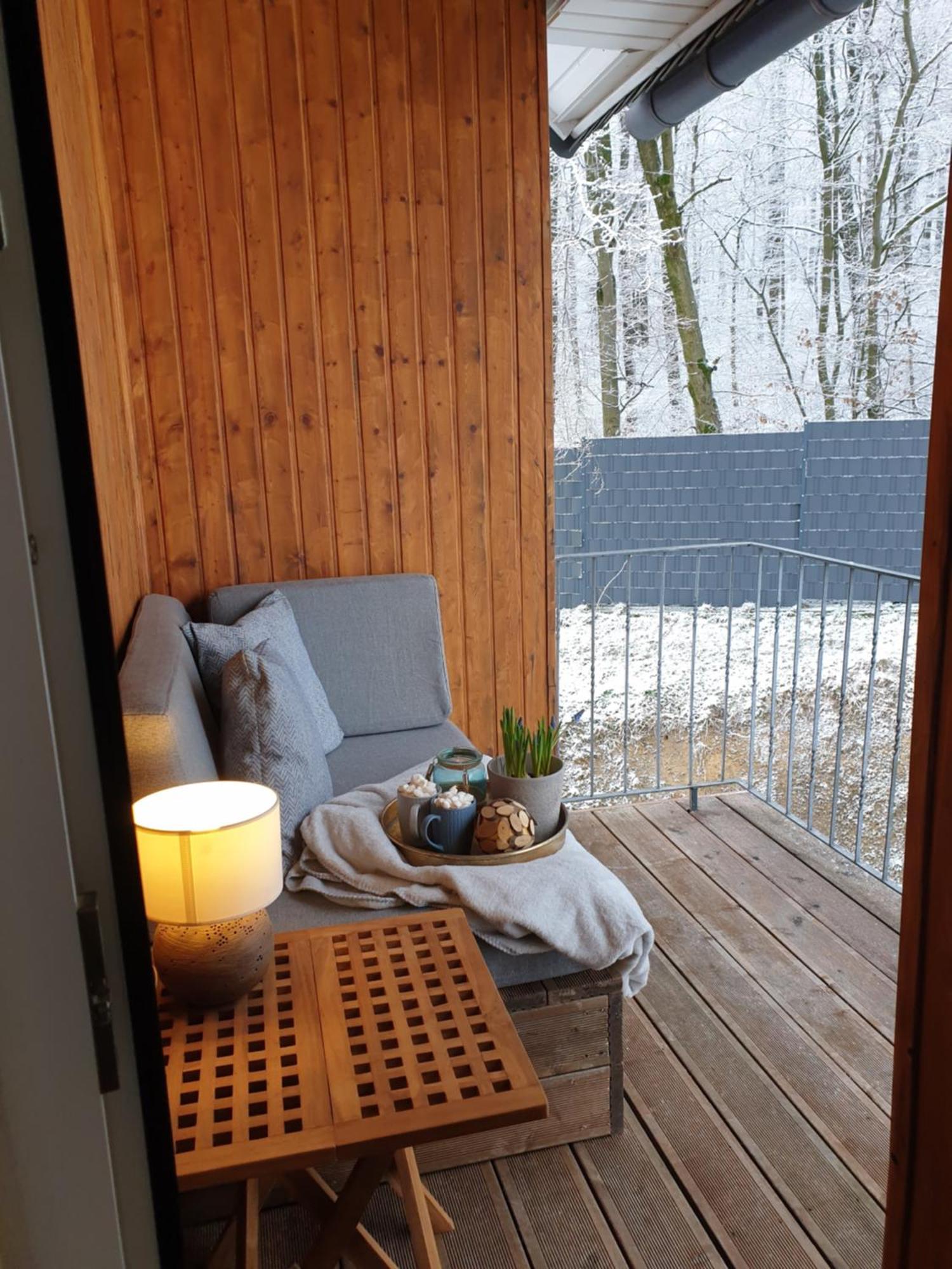 Fewo Winter In Der Villa Waldrand Mit Zwei Balkonen Bad Wünnenberg Esterno foto